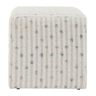 Modern European furniture - Chenille Cube Ottoman - www.oroa.com