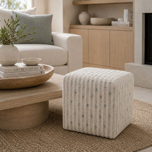   Chenille Cube Ottoman | Oroa.com