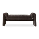 Modern European furniture - Black Velvet Bench - www.oroa.com