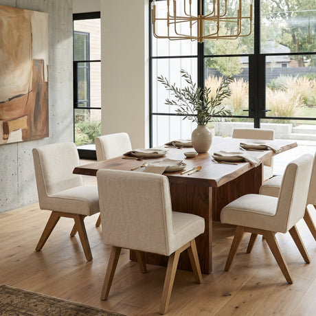 Oak Framed Padded Dining Chair | Uttermost  Blakely