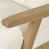 Oak Framed Padded Dining Chair | Uttermost  Blakely