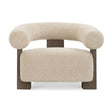 Modern European furniture - White Shearling T-Back Accent Chair - www.oroa.com