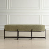 Modern European furniture - Green Upholstered Bench - www.oroa.com
