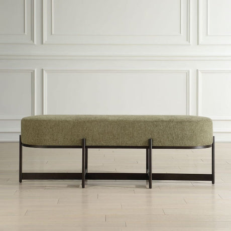 Modern European furniture - Green Upholstered Bench - www.oroa.com