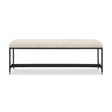 Modern European furniture - White Upholstered Bench - www.oroa.com