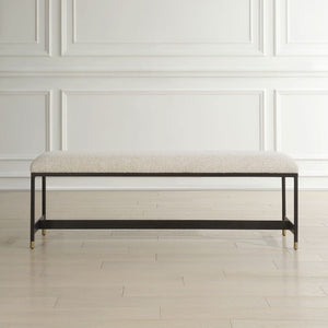   White Upholstered Bench | Oroa.com