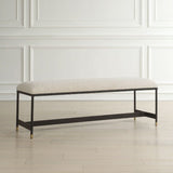 Modern European furniture - White Upholstered Bench - www.oroa.com