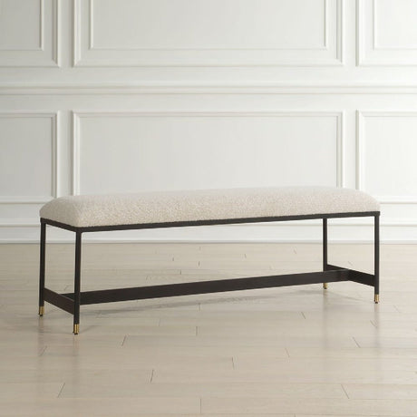 Modern European furniture - White Upholstered Bench - www.oroa.com