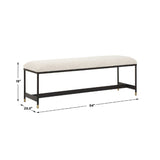 Modern European furniture - White Upholstered Bench - www.oroa.com