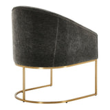 Black Velvet Cantilevered Dining Chair | Uttermost Hanni