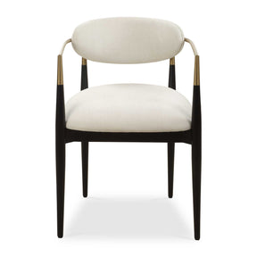 Modern European furniture - White Velvet Dining Chair - www.oroa.com