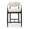 Modern European furniture - White Velvet Counter Stool - www.oroa.com