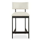 White Leather Counter Stool | Uttermost Apsley