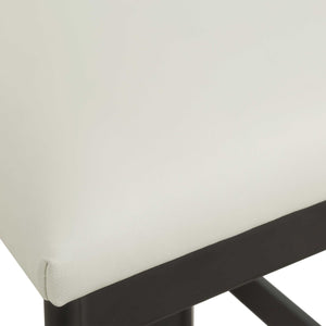   White Leather Counter Stool | Oroa.com