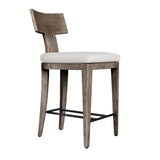 Modern European furniture - Mahogany T-Shaped Outdoor Counter Stool - www.oroa.com 