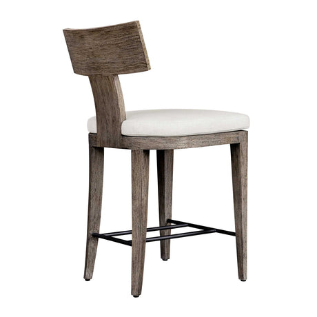 Modern European furniture - Mahogany T-Shaped Outdoor Counter Stool - www.oroa.com 