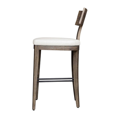 Modern European furniture - Mahogany T-Shaped Outdoor Bar Stool - www.oroa.com