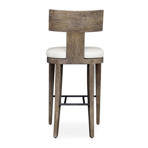   Mahogany T-Shaped Outdoor Bar Stool | Oroa.com