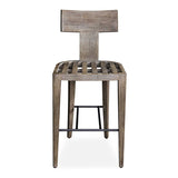 Modern European furniture - Mahogany T-Shaped Outdoor Bar Stool - www.oroa.com