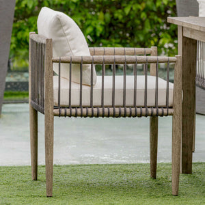   Gray Mahogany Outdoor Dining Chair | Oroa.com