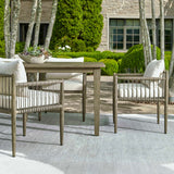 Modern European furniture - Gray Mahogany Outdoor Dining Chair - www.oroa.com