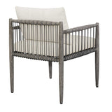 Modern European furniture - Gray Mahogany Outdoor Dining Chair - www.oroa.com