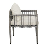 Modern European furniture - Gray Mahogany Outdoor Dining Chair - www.oroa.com