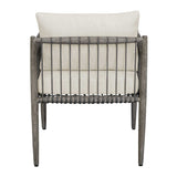 Modern European furniture - Gray Mahogany Outdoor Dining Chair - www.oroa.com