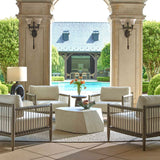 Modern European furniture - Gray Mahogany Outdoor Lounge Chair - www.oroa.com