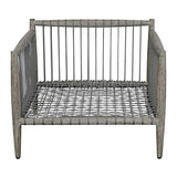 Modern European furniture - Gray Mahogany Outdoor Lounge Chair - www.oroa.com