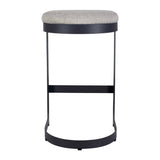 Modern European furniture - Black Cantilevered Outdoor Bar Stool - www.oroa.com