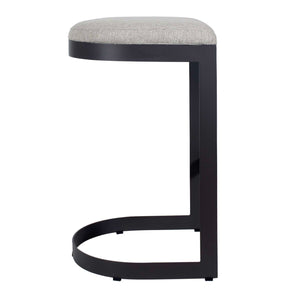   Black Cantilevered Outdoor Bar Stool | Oroa.com