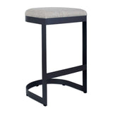 Modern European furniture - Black Cantilevered Outdoor Bar Stool - www.oroa.com