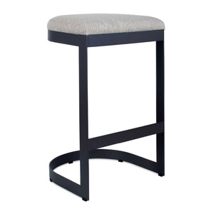   Black Cantilevered Outdoor Bar Stool | Oroa.com