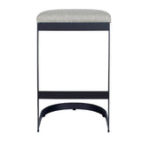 Modern European furniture - Black Cantilevered Outdoor Bar Stool - www.oroa.com