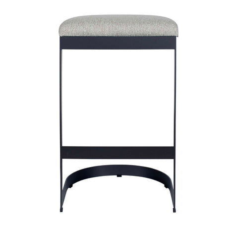 Modern European furniture - Black Cantilevered Outdoor Bar Stool - www.oroa.com