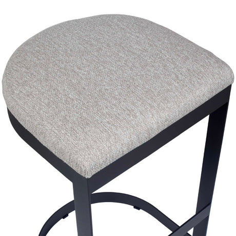 Modern European furniture - Black Cantilevered Outdoor Bar Stool - www.oroa.com