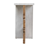 Modern European furniture - Two-Toned Teak Accent Table - www.oroa.com