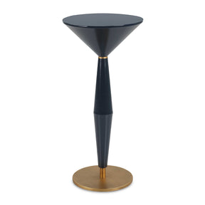 Navy Blue Pedestal Accent Table by Uttermost Luster