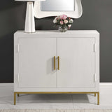 2-Door Oak Veneer Cabinet | Uttermost Front Range