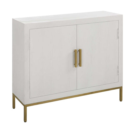 2-Door Oak Veneer Cabinet | Uttermost Front Range