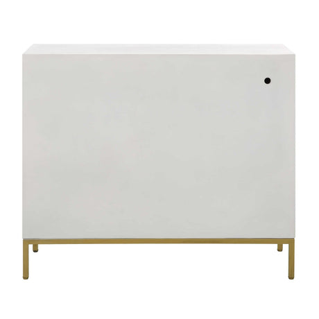 2-Door Oak Veneer Cabinet | Uttermost Front Range