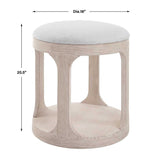 Pine Wood Ottoman | Uttermost Dennen