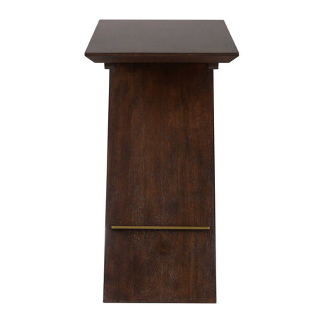 Brown Wooden Slanted Accent Table by Uttermost Breakthrough, alternate view 5