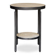 Modern European furniture - Round Travertine Side Table - www.oroa.com