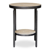 Modern European furniture - Round Travertine Side Table - www.oroa.com