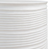 White Grooved Cylindrical Accent | Uttermost Borderline