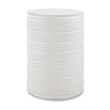 White Grooved Cylindrical Accent | Uttermost Borderline