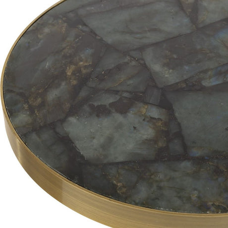 Labradorite Round Drink Table | Uttermost Pascal