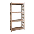 Modern European furniture - Gray Fir Wood Bookshelf - www.oroa.com